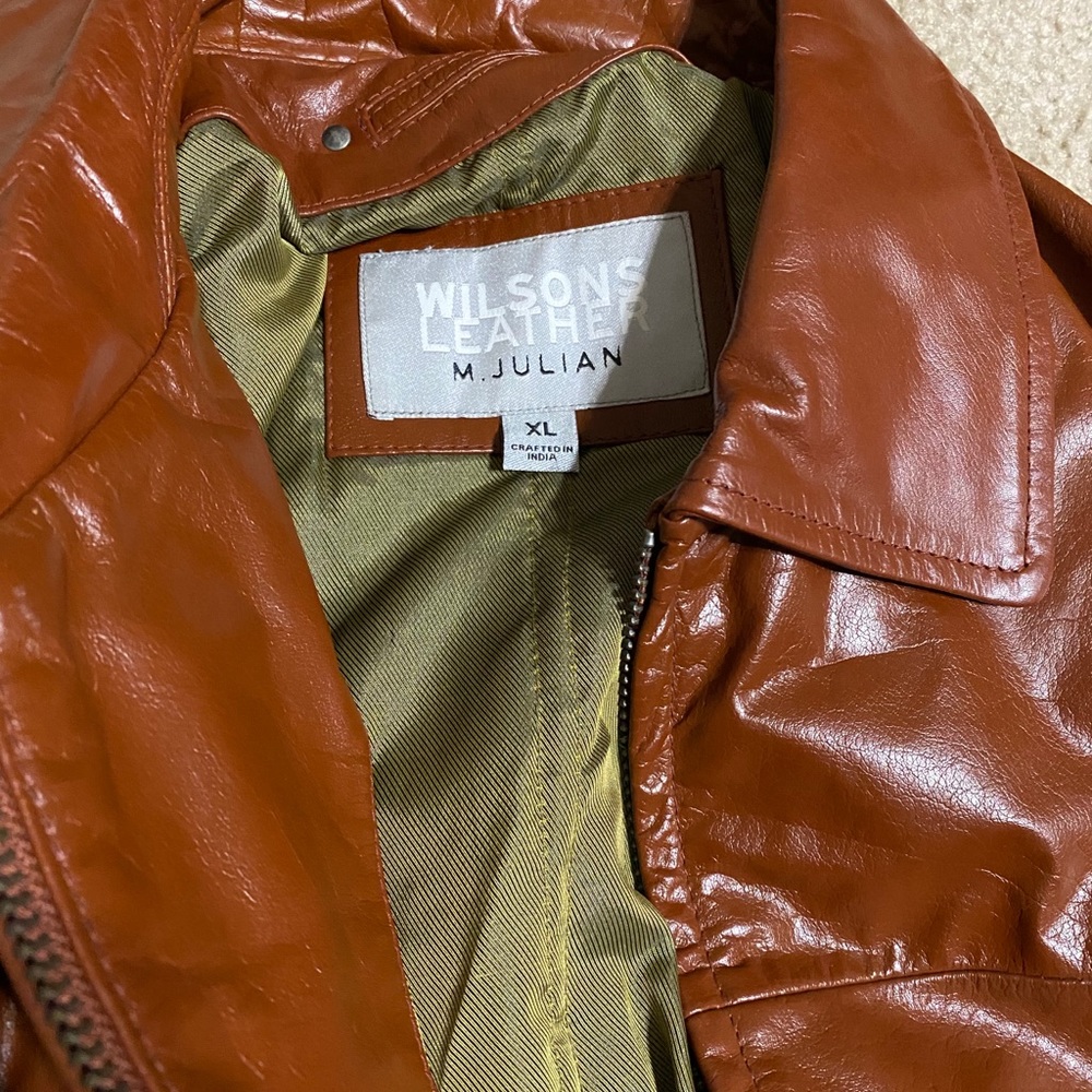 Wilson Leather red leather jacket